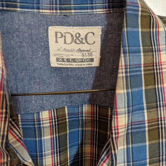 P D &  C XXL are button down shirt long sleeve - Picture 3 of 7